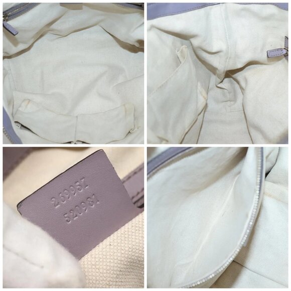 GUCCI GG Canvas Heart Bit Tote Bag Gold Beige 269957 Auth BA4579 - Picture 15 of 16